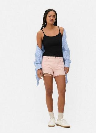 Черная хлопковая майка с топом сток новая primark