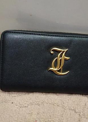 Женский кошелёк,портмоне jc juicy couture «gothic luxe» black zipper  gold wallet jc y2k aesthetic originals