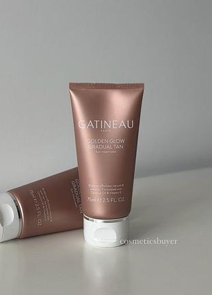 Gatineau golden glow gradual tan 75 ml крем гель для автозасмаги тіла поступова засмага автозасмага автозагар