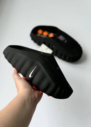 Жіночі шльопанці nike mind 001 black чорні сабо мюлі спортивні найк майнд 37 - 45