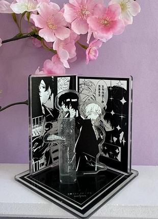 Акриловая фигурка дазай осаму и чуя накахара – бродячие псы (bungou stray dogs)