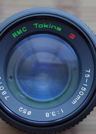 Об'єктив rmc tokina 75-150 mm 3.8 для canon fd + кришка та чохол
