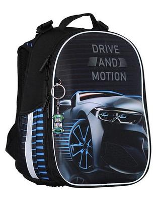 Рюкзак class schoolcase mini drive 35 х 27 х 16 см 2 відділення чорний із синім