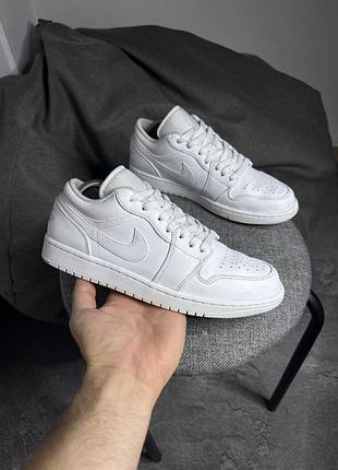 Кросівки air jordan 1 low ‘white’ 42.5 27 кроссовки джордан
