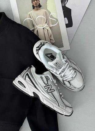 Стильные женские кроссовки new balance 740 v2 white/silver/black