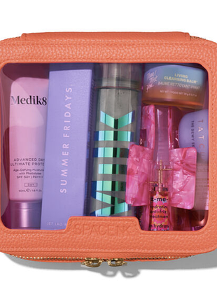 Дорожній набір косметики augustinus bader, tatcha, summer fridays, medik8, then i met you, amika, milk makeup