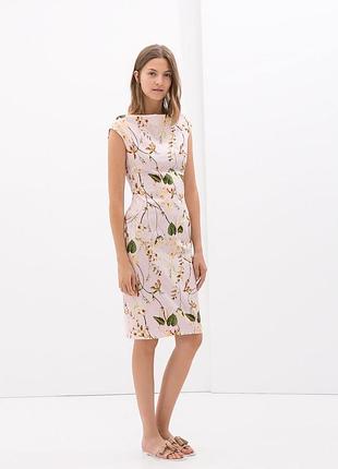 Сукня міді бавовняна zara р.s/m