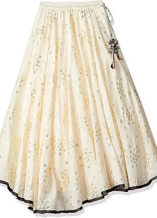 Спідниця типу лехенга (lehenga) ніжного відтінку айворі