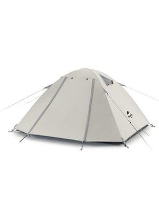 Палатка четырехместная naturehike p-series cnk2300zp028, светлая серая