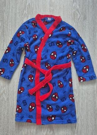 Теплий халат  spiderman на хлопчика
