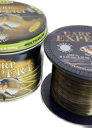 Ліска коропова carp expert boil special multicolor 0,25 мм 1000м 8,5 кг камуфльована