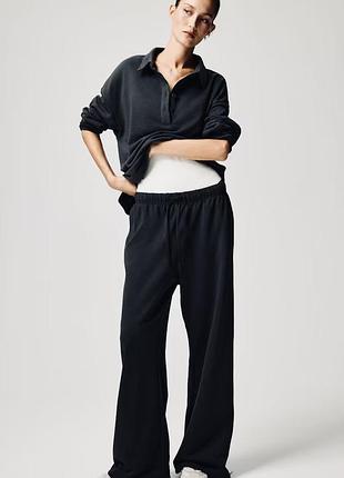 Джоггеры спортивные штаны палаццо утепленные h&amp;m