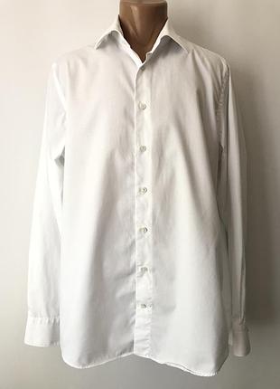 Класична біла сорочка profuomo originale non iron (100% бавовна)