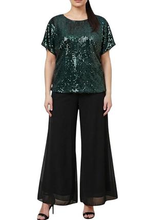Вчерняя блузаh&amp;m с пайетками