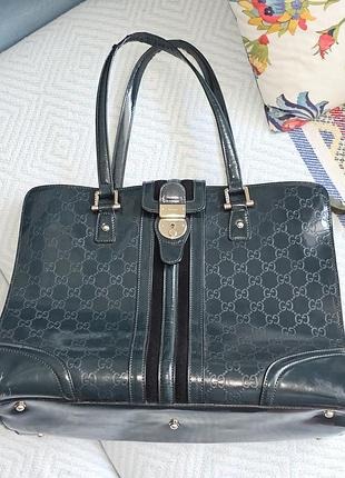 Оригинальная винтажная сумка gucci large traeasure tote