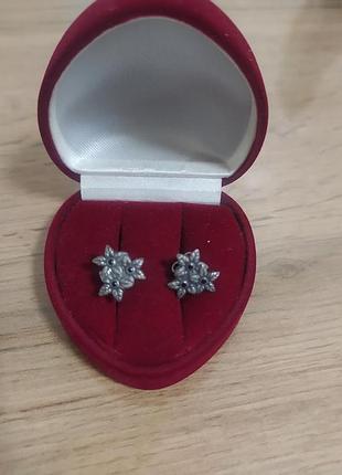 Сережки срібні 916 таллін. юв. з. срср
