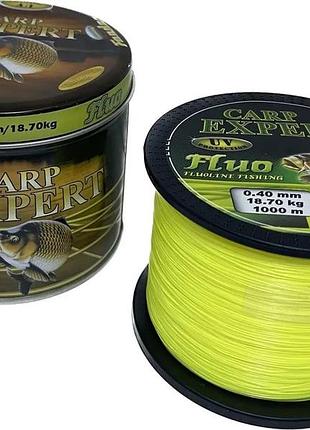 Ліска коропова carp expert fluo yellow 0.40 мм 1000м 18,7 кг жовта