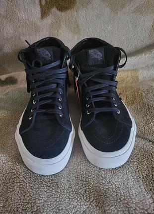 Замшеві кеди vans sk8-hi moc black 38 розмір