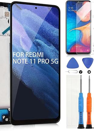 Комплект дисплей samsung xiaomi redmi note 11 pro 5 з тачскріном і рамкою та інструментами заміна екрану arssly screen replacement