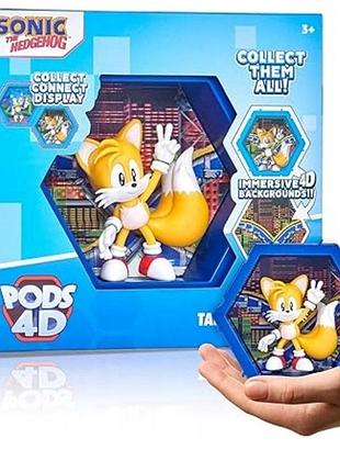 Колекційна фігурка wow! pods 4d sonic (сонік) у капсулі, 10 см