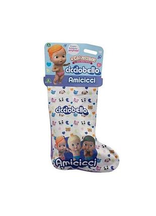 Игровой набор-сюрприз giochi preziosi cicciobello amicicci в рождественском носке с куклой и аксессуарами