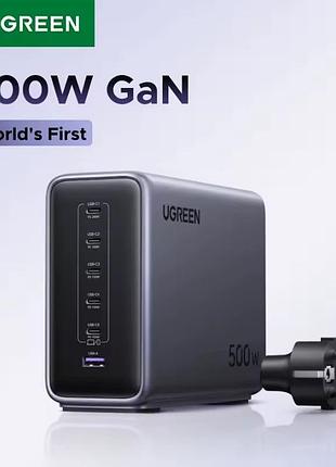 Зарядное устройство ugreen 500w gan nexode x759 1u+5c grey