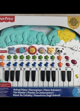 Дитяче музичне піаніно fisher-price animal piano