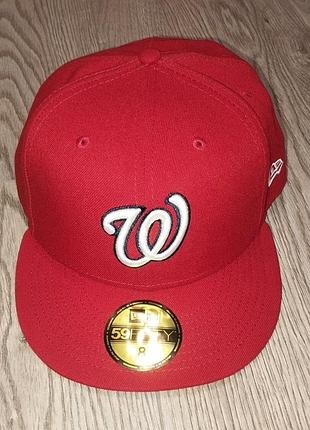 Кепка new era washington nationals mlb 59fifty реп rap hiphop vintage