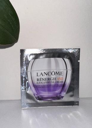 ❤️ антивозрастной крем для лица lancΩme rénergie h.p.n. uvmune cream с spf 50, пробник, оригинал