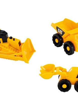 Ігровий набір klein cat «будівельні машини» – 3 спецмашини caterpillar