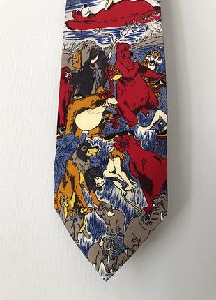 Вінтажна шовкова краватка disney (made in italy) нова з біркою