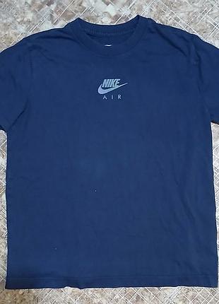 Оригинальный подростковая футболка nike air m (137-146 см) с принтом на спине