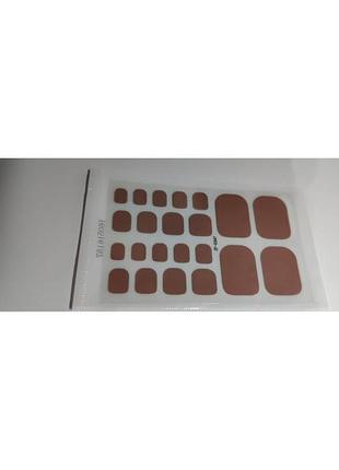 Наклейки на ногти для педикюра домашнее наращивание ногтей однотонные наклейки для педикюра пудра