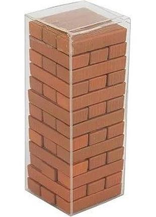 Міні дженга world's smallest jenga – мініатюрна настільна гра, 39 дерев'яних брусків