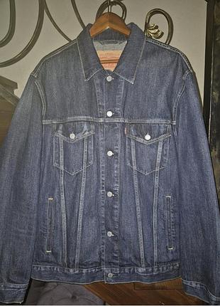 Куртка чоловіча джинсова levi's синя оригінал
