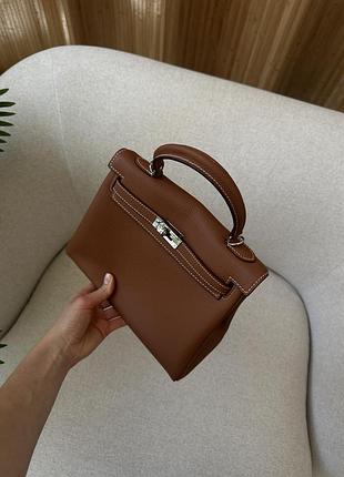 Сумочка 25 brown/silver 🤎 5