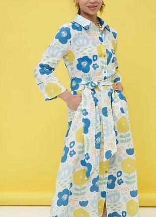 Сукня love vivienne патріотична натуральний льон