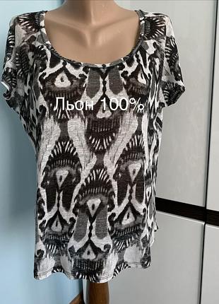 Лляна футболка zara