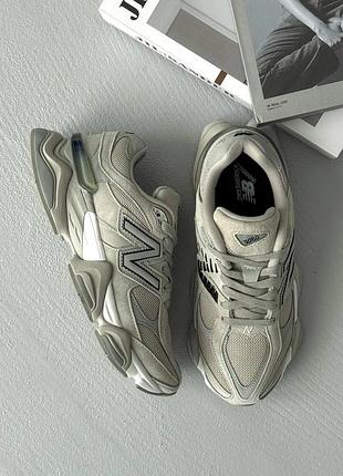 Стильные женские кроссовки new balance 9060 light grey