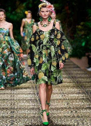 В этих листьях вы гораздо ярче: платье dolce gabbana