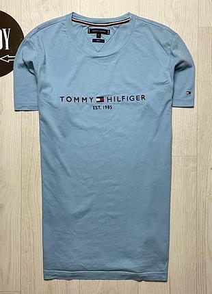 Мужская премиум футболка tommy hilfiger, размер по факту l