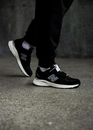 Мужские кроссовки черные легкие new balance 990 v3