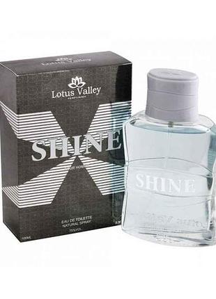 Туалетная вода мужская shine 100мл тм lotus valley
