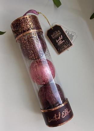 Набор бомбочек для ванны baylis &amp; harding limited edition 3шт, новый