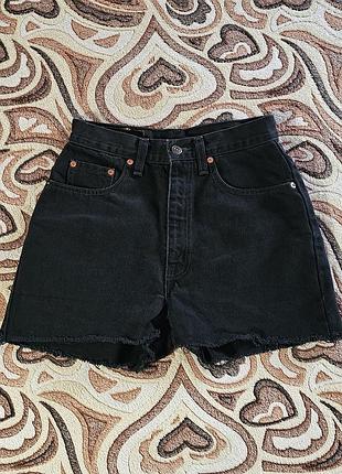 Вінтажні шорти levi's 524 висока талія (оранж таб)