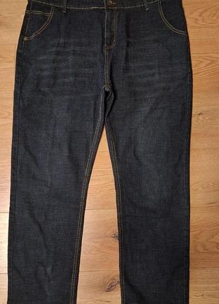 Джинсы женские темно синие длинные широкие jeans wear, размер 5xl