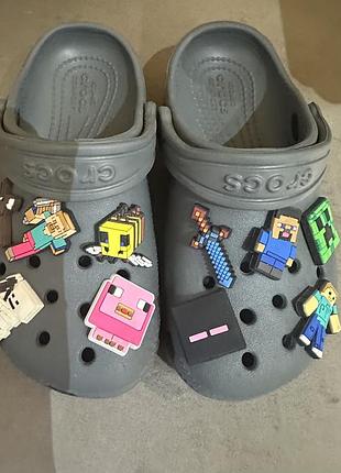 Дитячі крокаси crocs minecraft 27-28 розмір