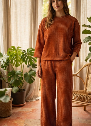 Италия,женский костюм-двойка (co-ord set) для дома и сна