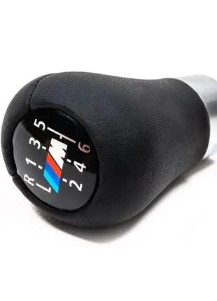 Ручка рычага кпп bmw 3-series e46 1998-2006/bmw 5-series e60 2003-2010, 6 передач, черная, m-sport, avtm, 64525117896886