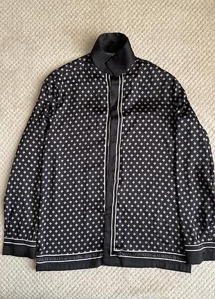 Атласна сорочка жіноча zara чорна,розмір s,m